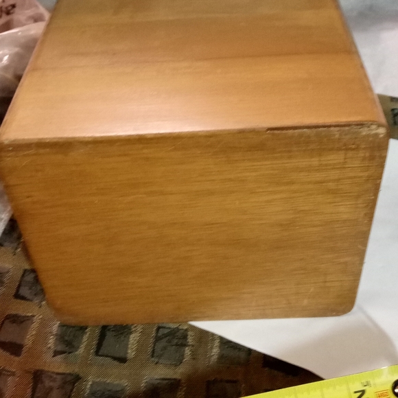 Vintage 4 PC Solid Wooden Canister Set Square,I'd century Modern - Picture 8 of 8